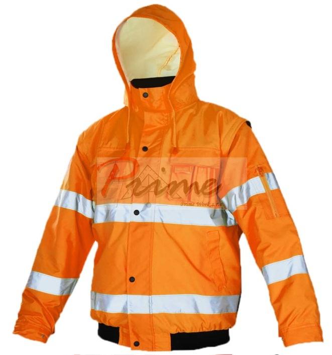 FLASH Short Orange - Geaca de protectie reflectorizanta de iarna