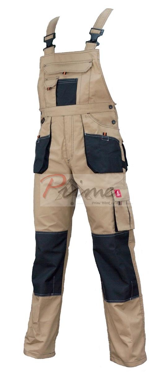 Urgent URG-C - Pantaloni de protectie cu pieptar din tercot, 260 g/mp