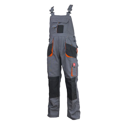 URG-P-ORG Pantaloni de protectie cu pieptar, 260 g/mp